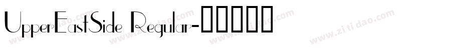 UpperEastSide Regular字体转换